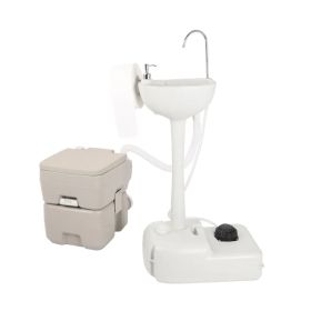 Portable Removable Outdoor Hand Sink With Portable Toilet (Option: Defaulttitle)